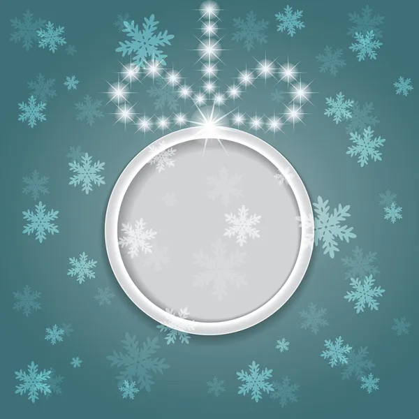 Brillante brillante fondo de Navidad con bola . — Vector de stock