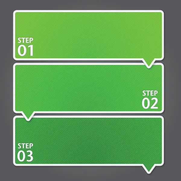 Modello di design moderno. Può essere utilizzato per infografiche. Bandiere numerate . — Vettoriale Stock