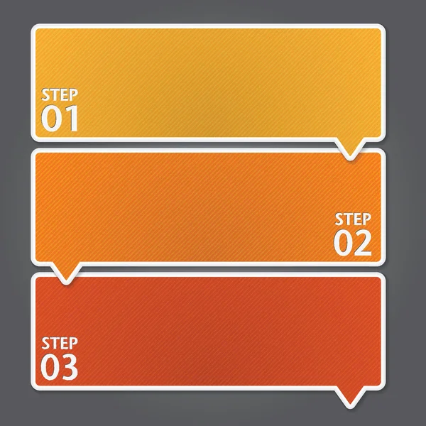 Modello di design moderno. Può essere utilizzato per infografiche. Bandiere numerate . — Vettoriale Stock