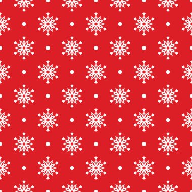 kar taneleri ile Seamless kırmızı modeli.