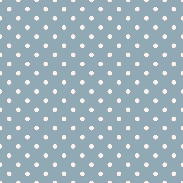 Eamless polka dot blauwe patroon met cirkels. — Stockvector
