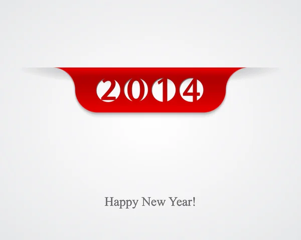 Banner 2014, happy new year design. — Stock Vector