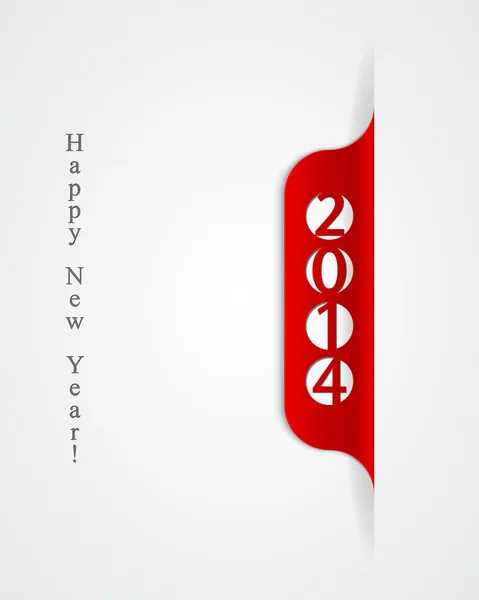 Banner 2014, happy new year design. — Stock Vector