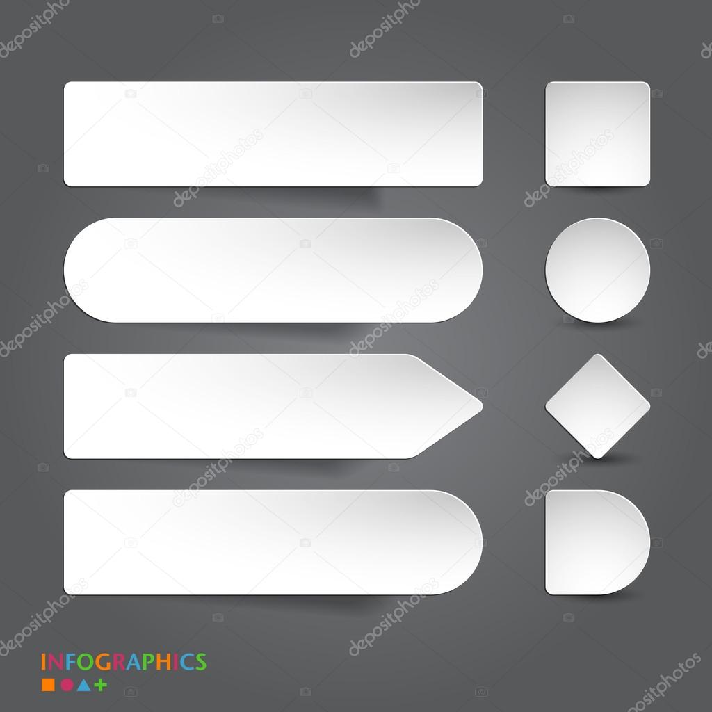 Abstract infographics banner, label, tag designs template.