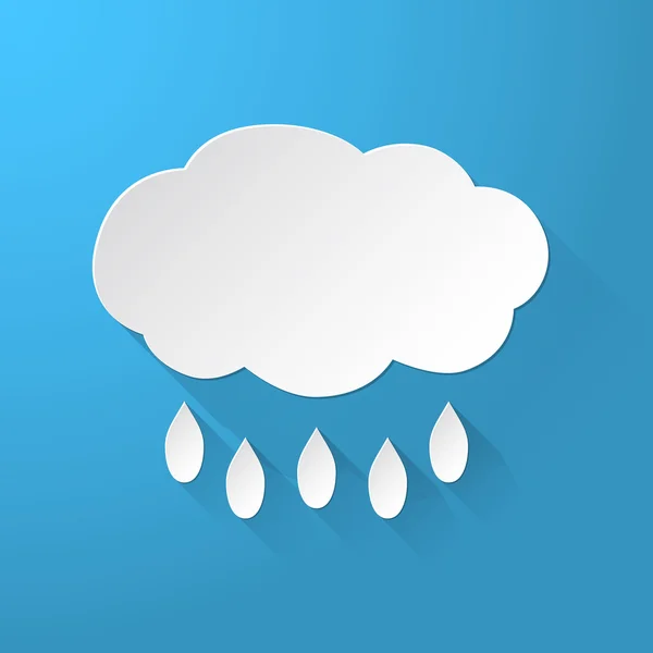 Nuvens com fundo de chuva —  Vetores de Stock