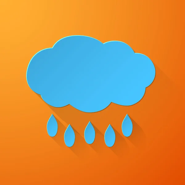 Σύννεφα με βροχή φόντο — Διανυσματικό Αρχείο