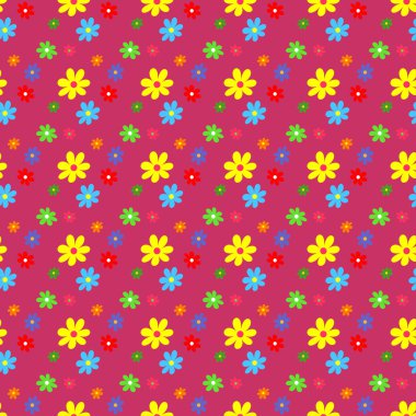 Çiçeklerle kusursuz desen.