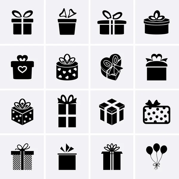 Icônes cadeaux — Image vectorielle