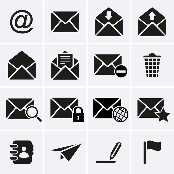 Envelope, E-mail Icons — Stock Vector