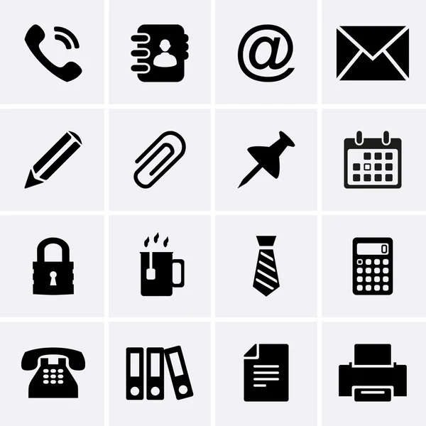 Office Icons — Stock Vector