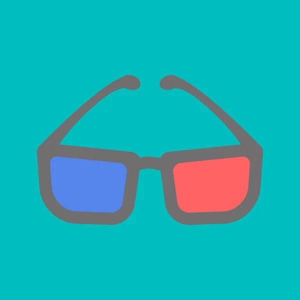 3d Glasses Icon. Vector — Stock Vector