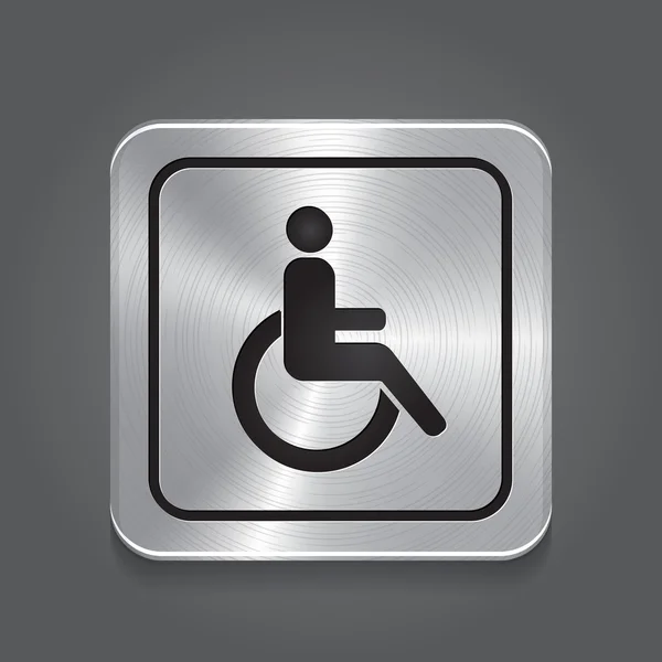 Symbol für Behinderte oder Rollstuhlfahrer — Stockvektor