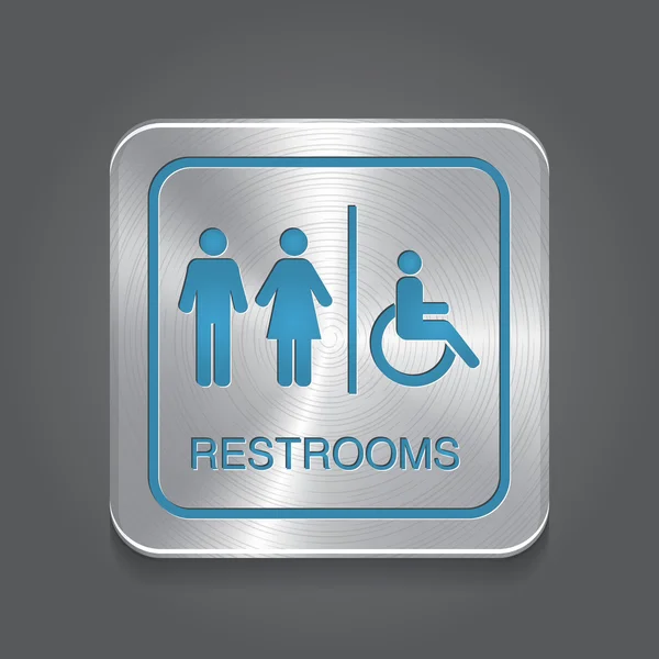 Restrooms Sign — Stock Vector