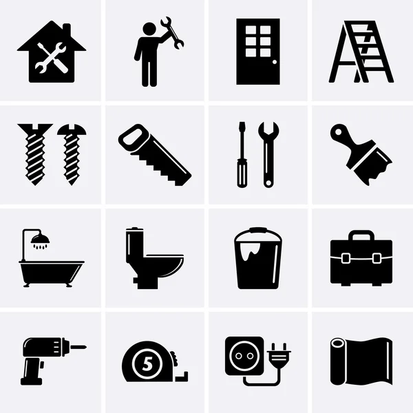 Home repair and tools icons — Stock Vector