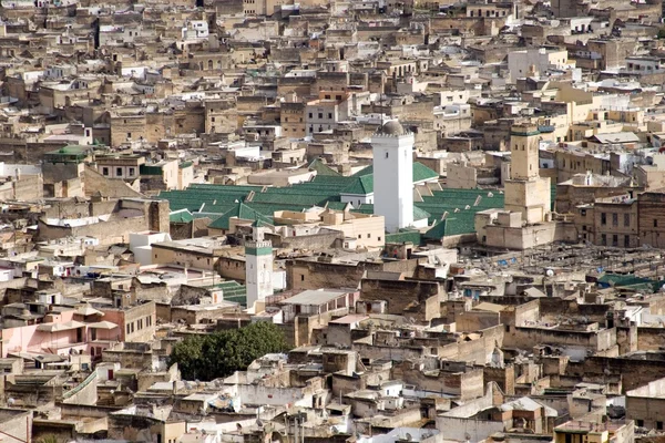 Widok na Wielki Meczet w fes, Maroko — Zdjęcie stockowe