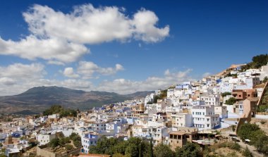 : Chefchaouen, morocco - panoramik görünüm