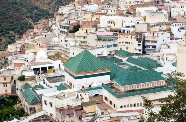 Mausoleum von idriss i in moulay idriss town, Marokko — Stockfoto