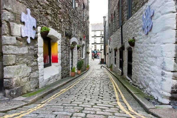 Narrow Street of Historical Centre of Plymouth — Stock Photo, Image