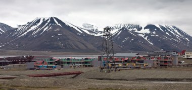 Longyearbyen - The Biggest Settlement on the Svalbard Archipelago clipart