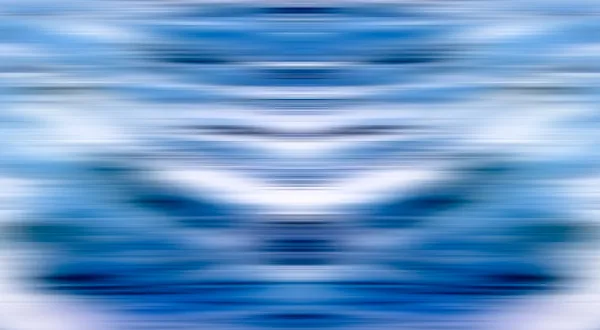 Blå suddig abstrakt bakgrund med horisontella linjer — Stockfoto