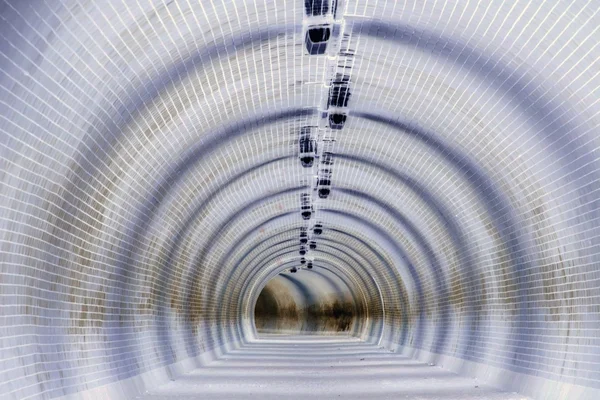 Abstract Rounded View Through A Tube (Negative Shot) — Stock Photo, Image