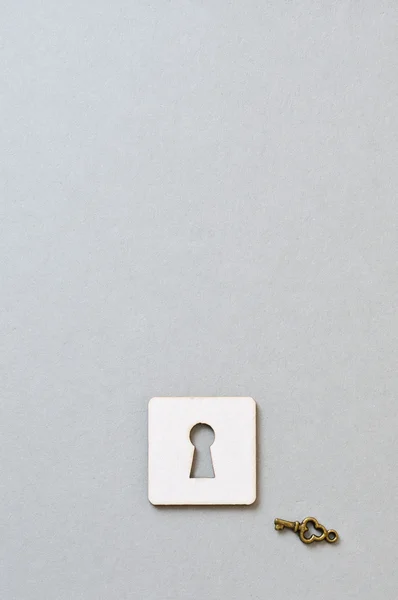 Paper keyhole — Stock Photo, Image