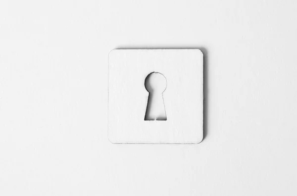 Paper keyhole — Stock Photo, Image