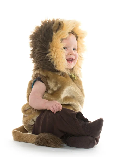 Boy in lion costume — Stock Photo, Image