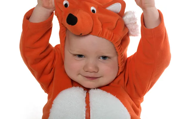 狐狸服装的男孩 — 图库照片