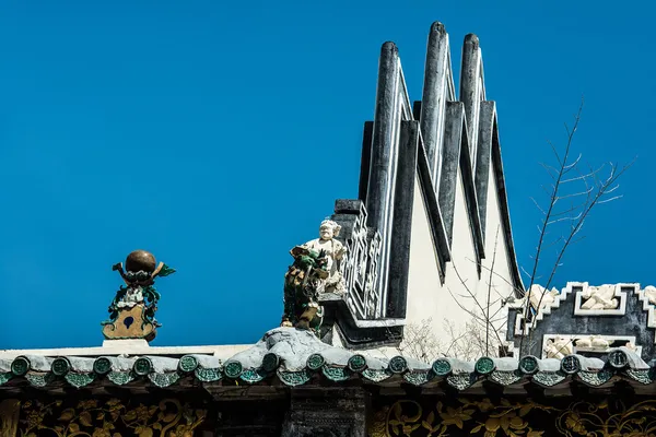 Chinese tempel dak — Stockfoto