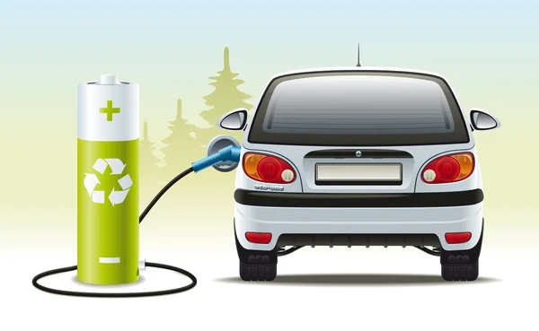 Electric car recharges Vector Graphics