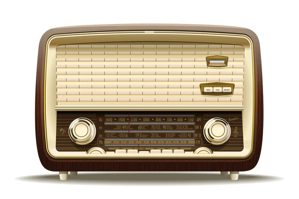 Old radio — Stock Vector