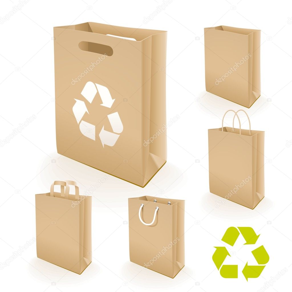 Recycled Paper Bags With Handles 18x08x39 Made From Kraft Material for Food  Storage 250 Bags in a Box 8 Variations - Etsy