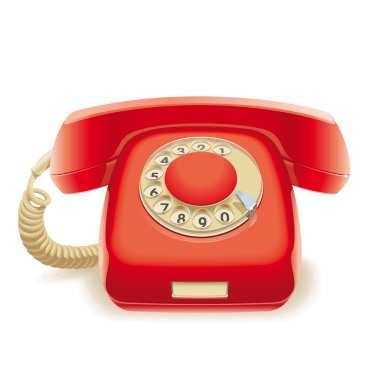 eski kırmızı telefon