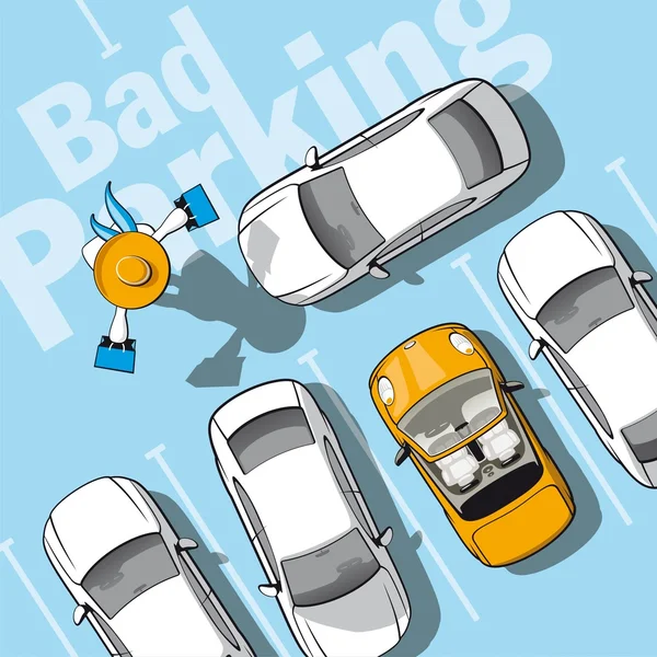 Mauvais parking — Image vectorielle