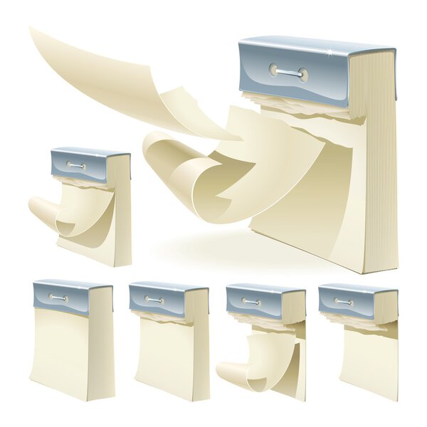 Набор бумажных календарей
