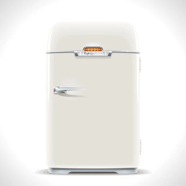 Velho refrigerador — Vetor de Stock