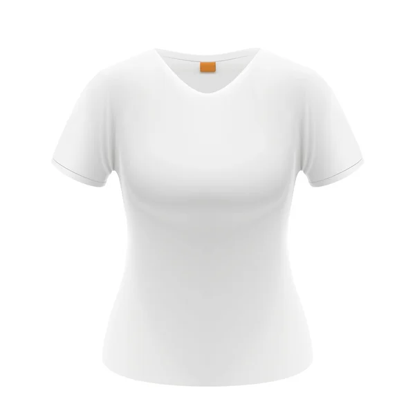 T shirt vrouw — Stockvector