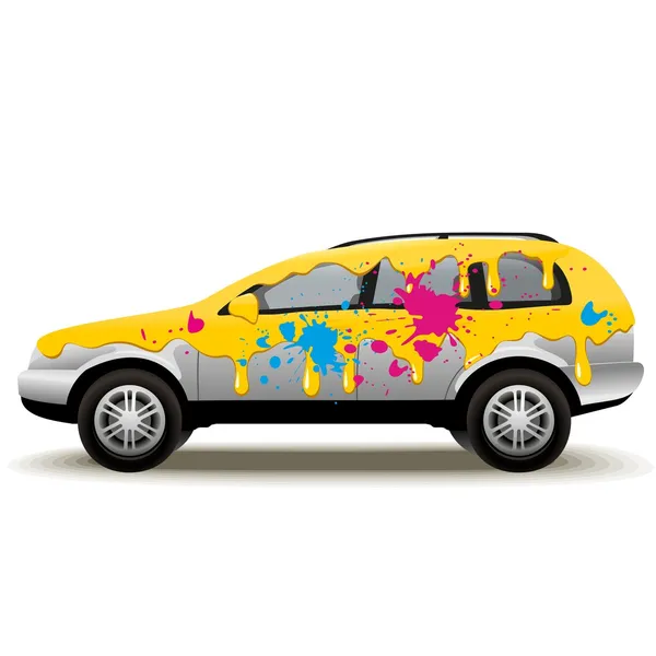 Pintura de coche — Vector de stock