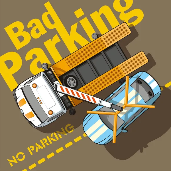 Mauvais parking — Image vectorielle