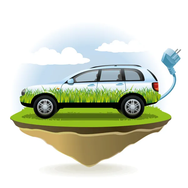 Eco Car — Stock Vector