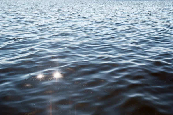 Textuur Van Blauwe Lagune Water Schijnt Zon — Stockfoto