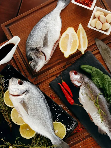 Delicious Fish Meal Cooking Process — Stock Photo, Image