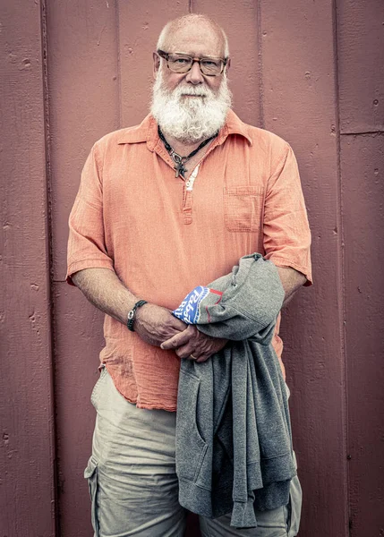 Portrait Mature Man Beard — Stock Photo, Image