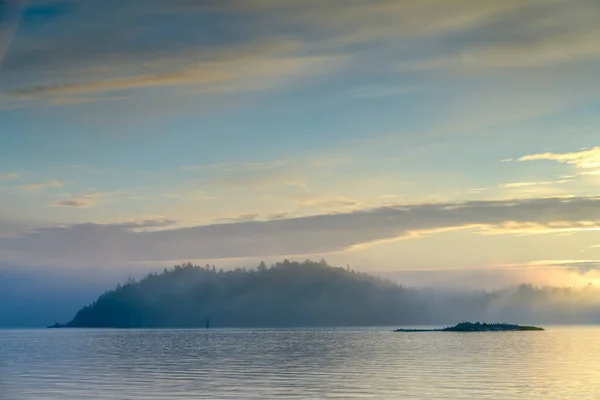 Insel Meer Bei Sonnenuntergang — Stockfoto