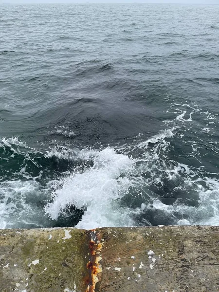 Вертикальні Хвилі Чорному Морі — стокове фото