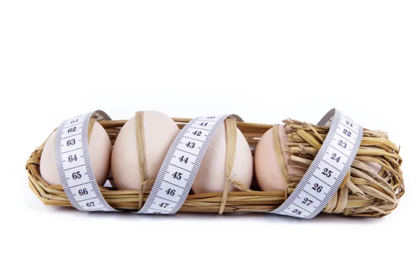 Eggs with meter — Stock Photo, Image