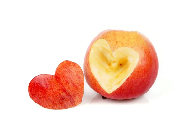 Jantung apel — Stok Foto