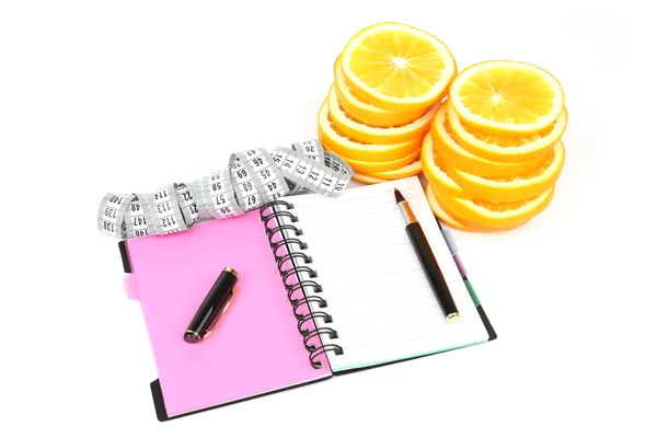 Nutrition diary — Stock Photo, Image