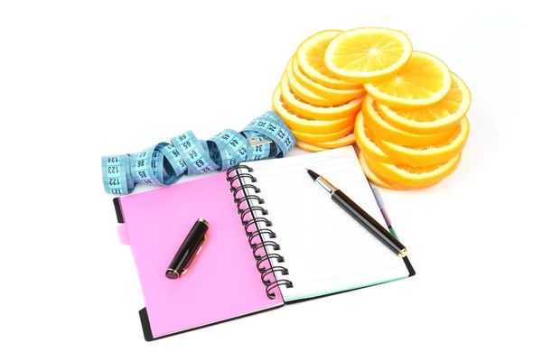 Nutrition diary — Stock Photo, Image